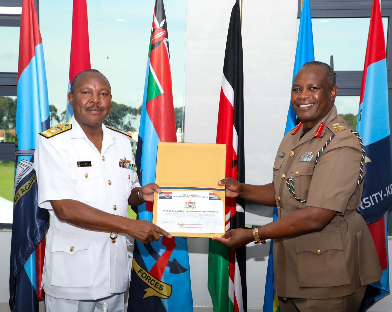 CHANGE OF GUARD CEREMONY AT NDU-K