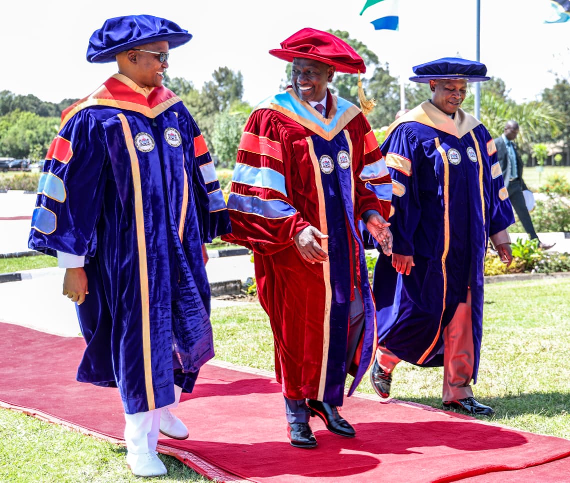 PRESIDENT RUTO PRESIDES OVER THE 3RD GRADUATION CEREMONY OF THE NATIONAL DEFENCE UNIVERSITY - KENYA (NDU-K)