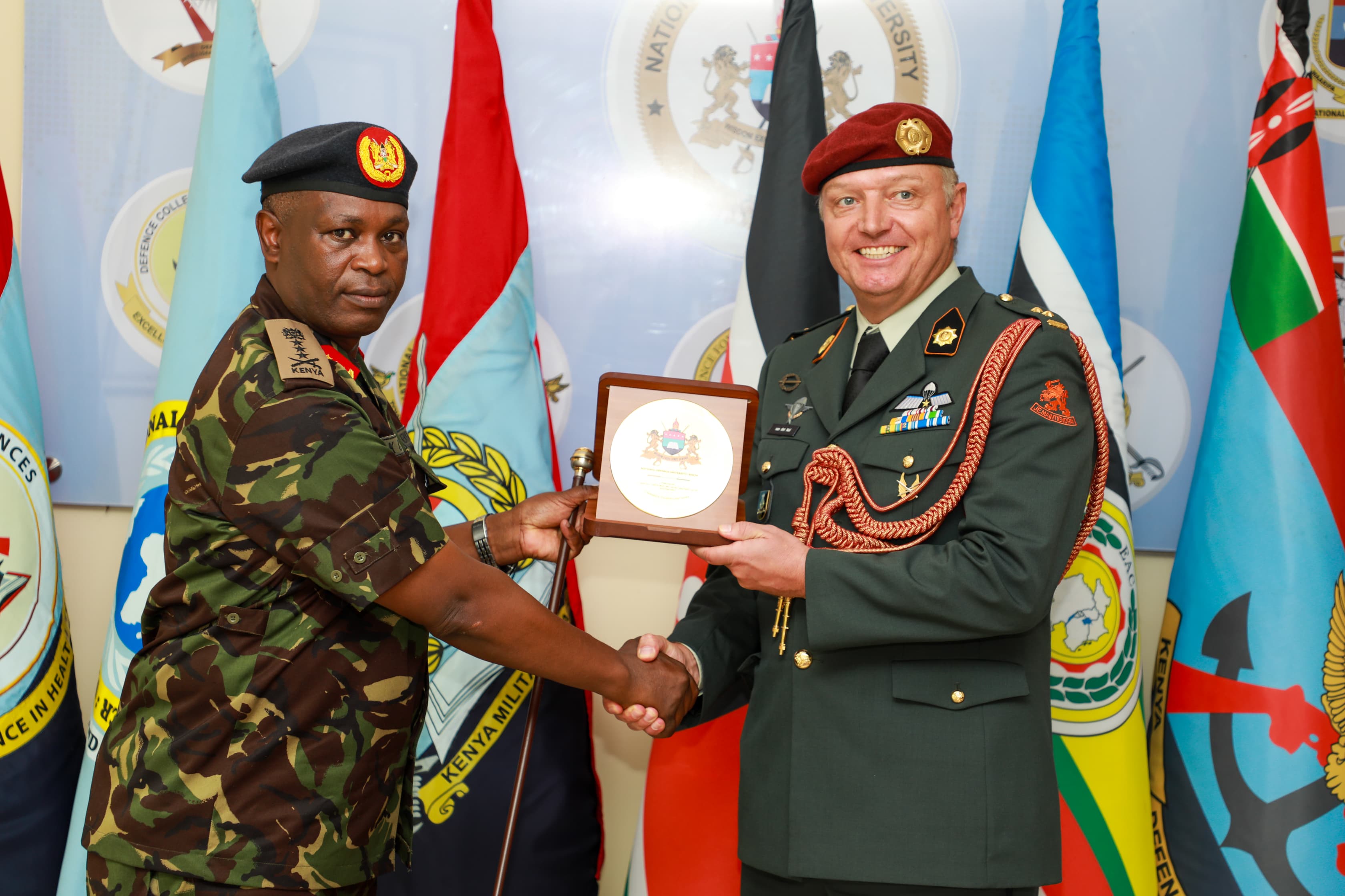 NDU-K Hosts Netherlands Defence Attaché for Strategic Dialogue on Defence, Research, and Security Studies. 