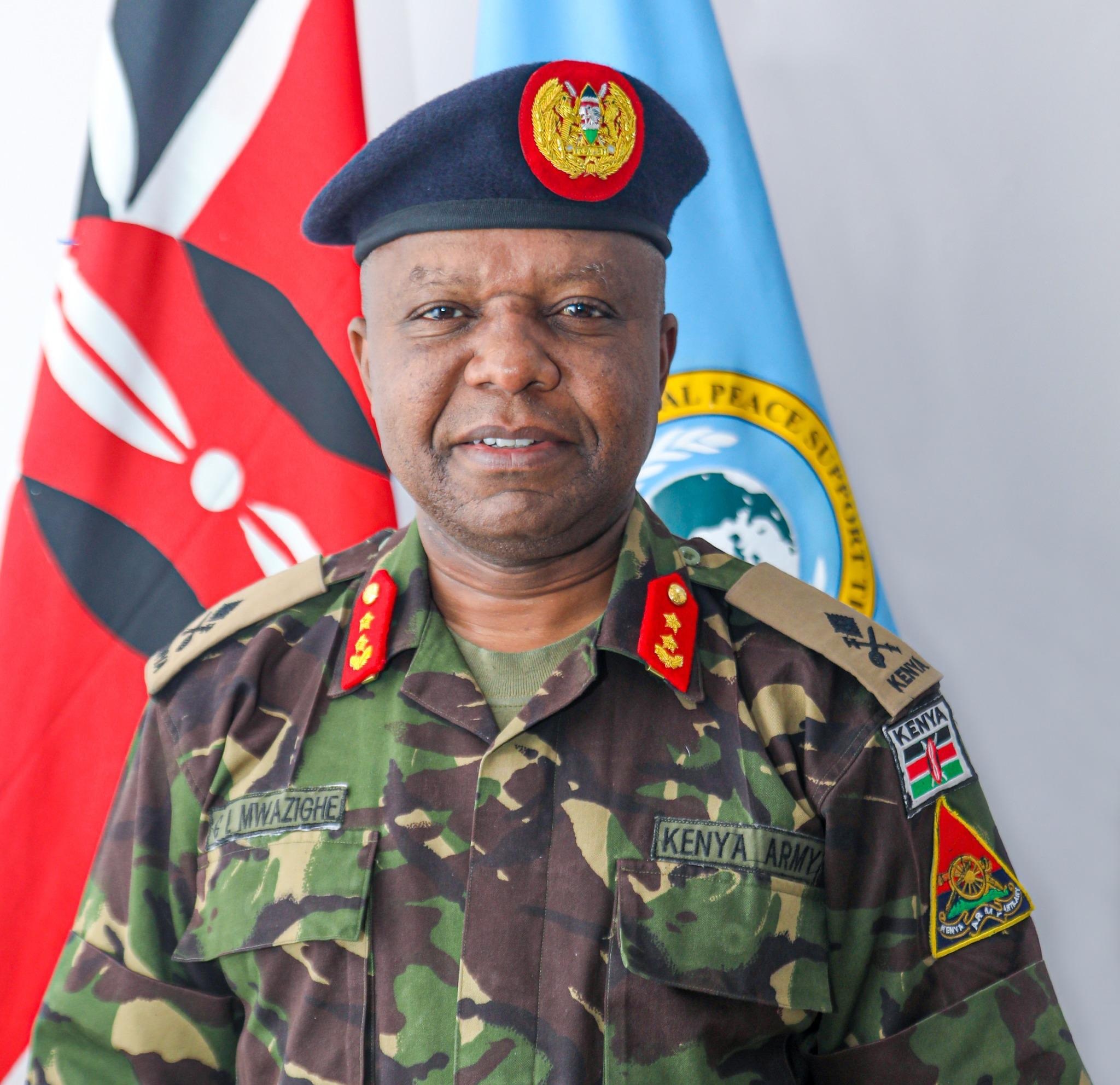 Maj Gen C L Mwazighe EBS, 'awc' 'acsc' (USA)