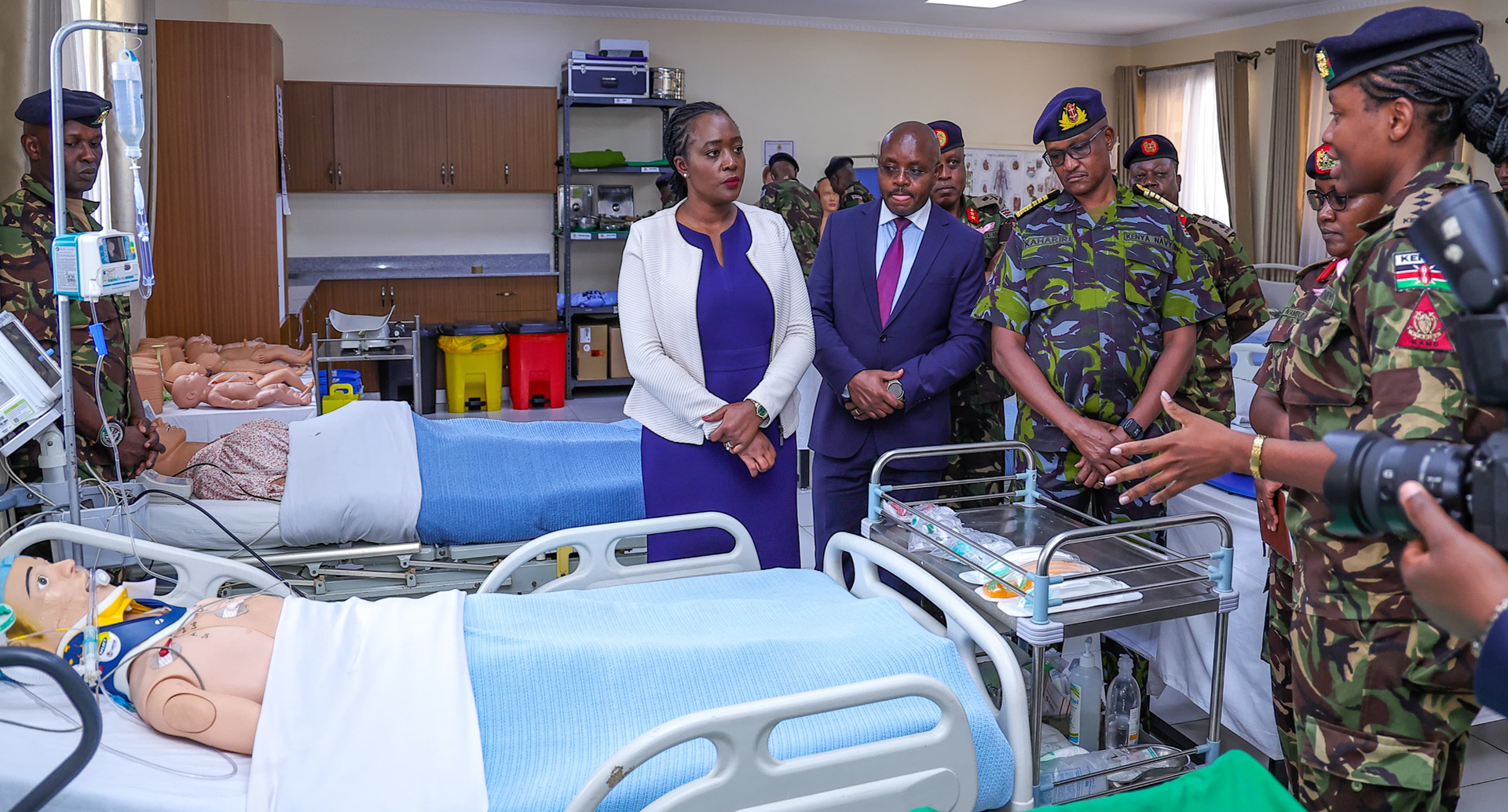 DEFENCE CS VISITS DEFENCE COLLEGE OF HEALTH SCIENCES