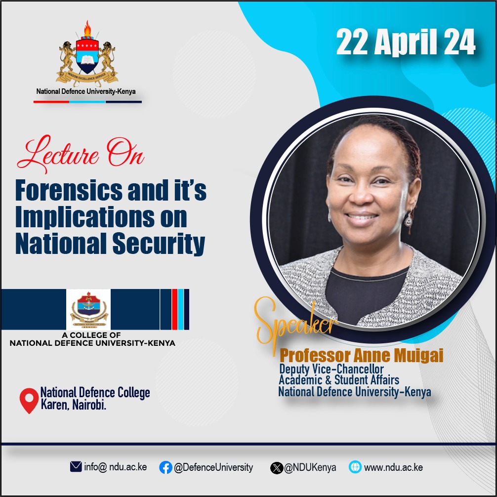 Lecture on Forensics and it's Implications on National Security