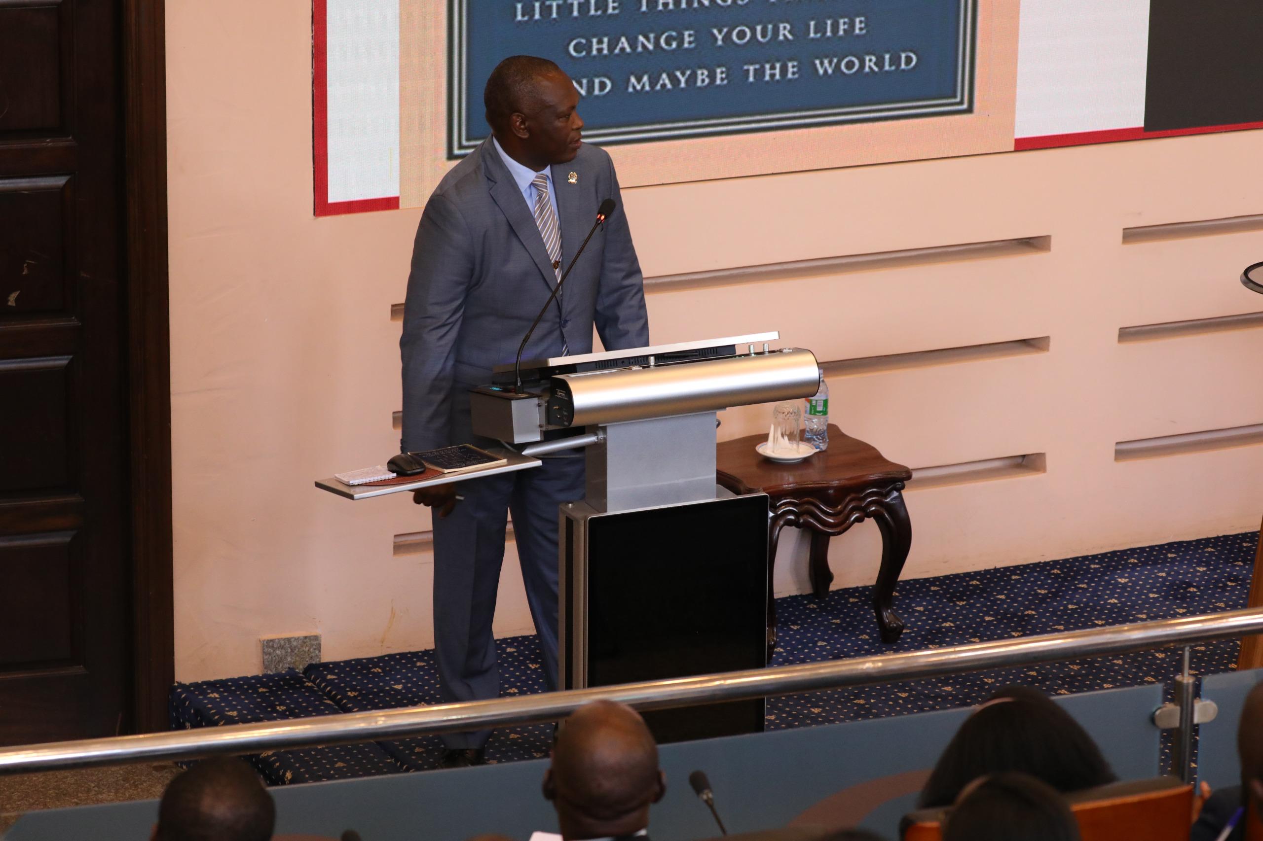 The VC DELIVERS A LECTURE OF OPPORTUNITY AT NATIONAL DEFENCE COLLEGE