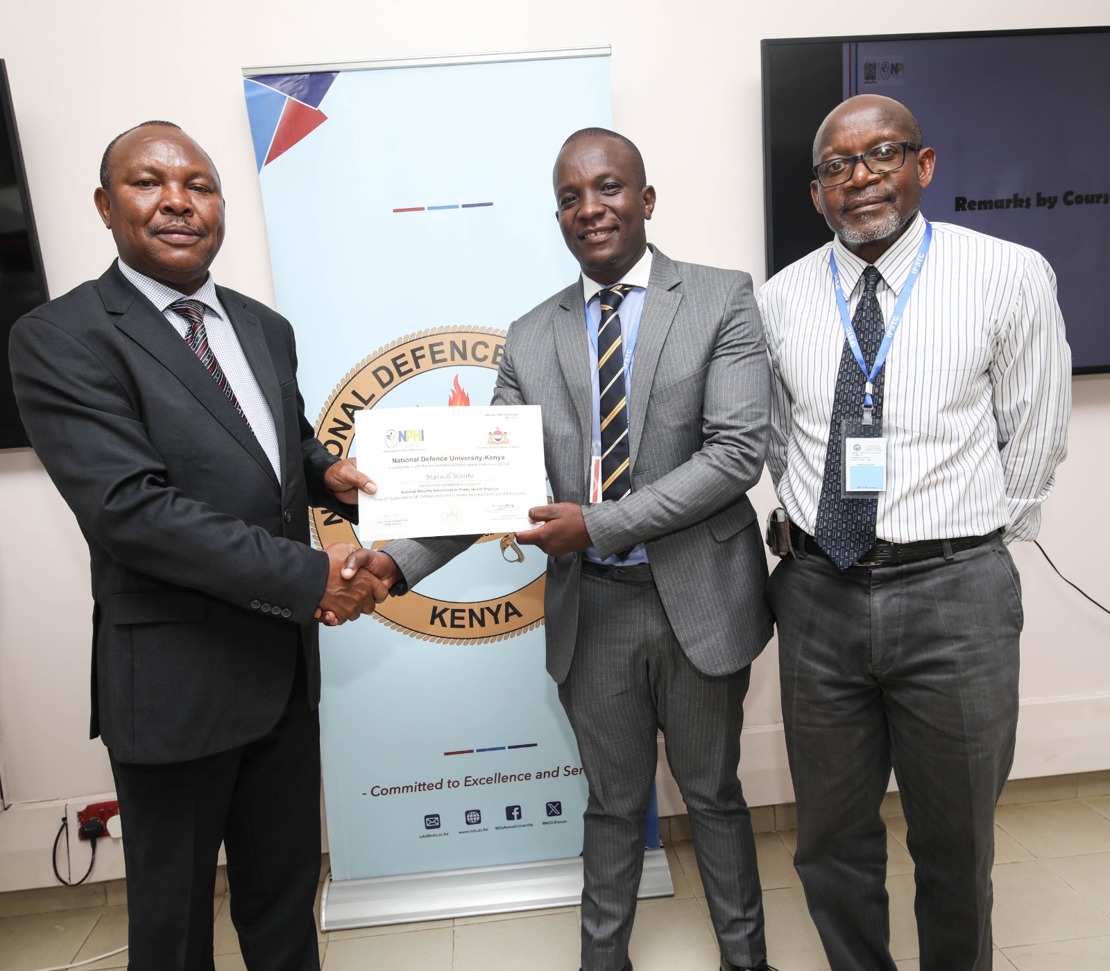 NATIONAL SECURITY AWARENESS IN PUBLIC HEALTH PRACTICE COURSE COMES TO A CLOSE