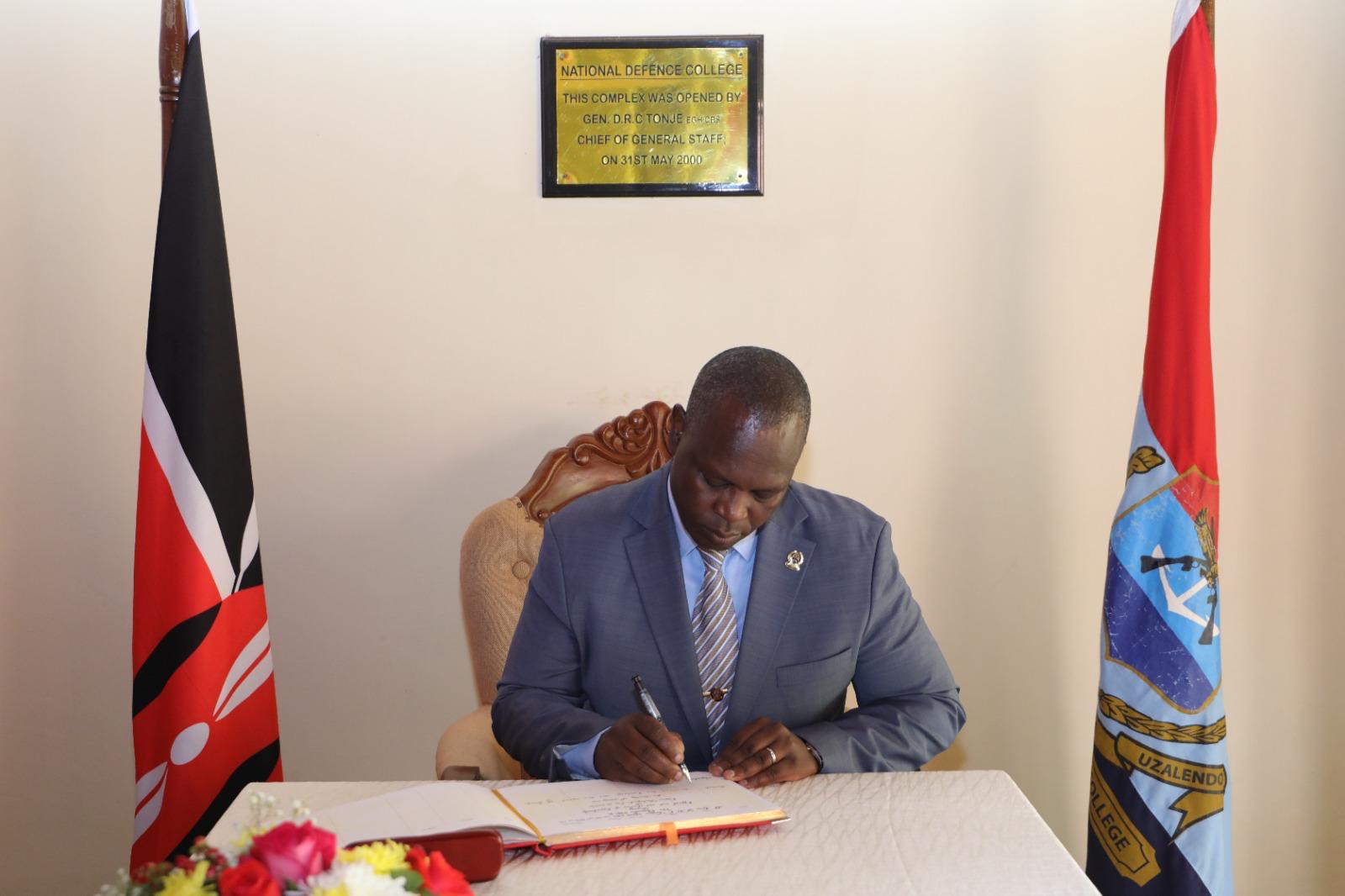 The VC DELIVERS A LECTURE OF OPPORTUNITY AT NATIONAL DEFENCE COLLEGE