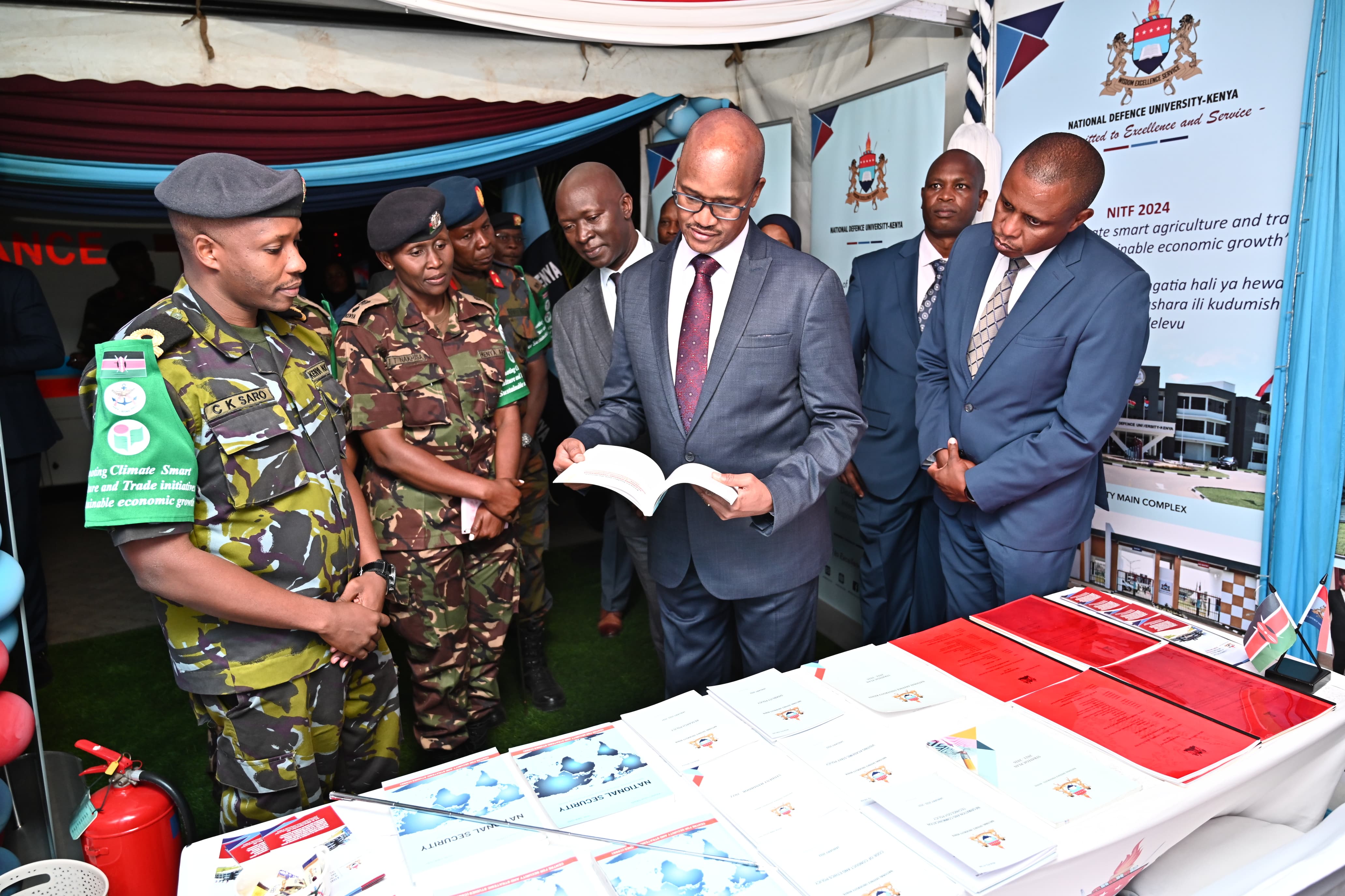 COUNCIL CHAIRPERSON VISITS NITF STAND