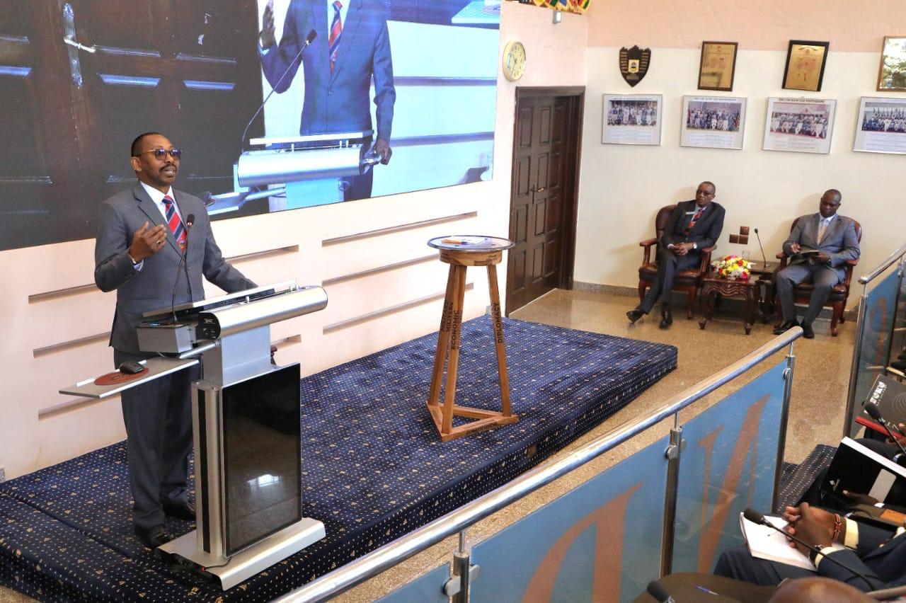 The VC DELIVERS A LECTURE OF OPPORTUNITY AT NATIONAL DEFENCE COLLEGE