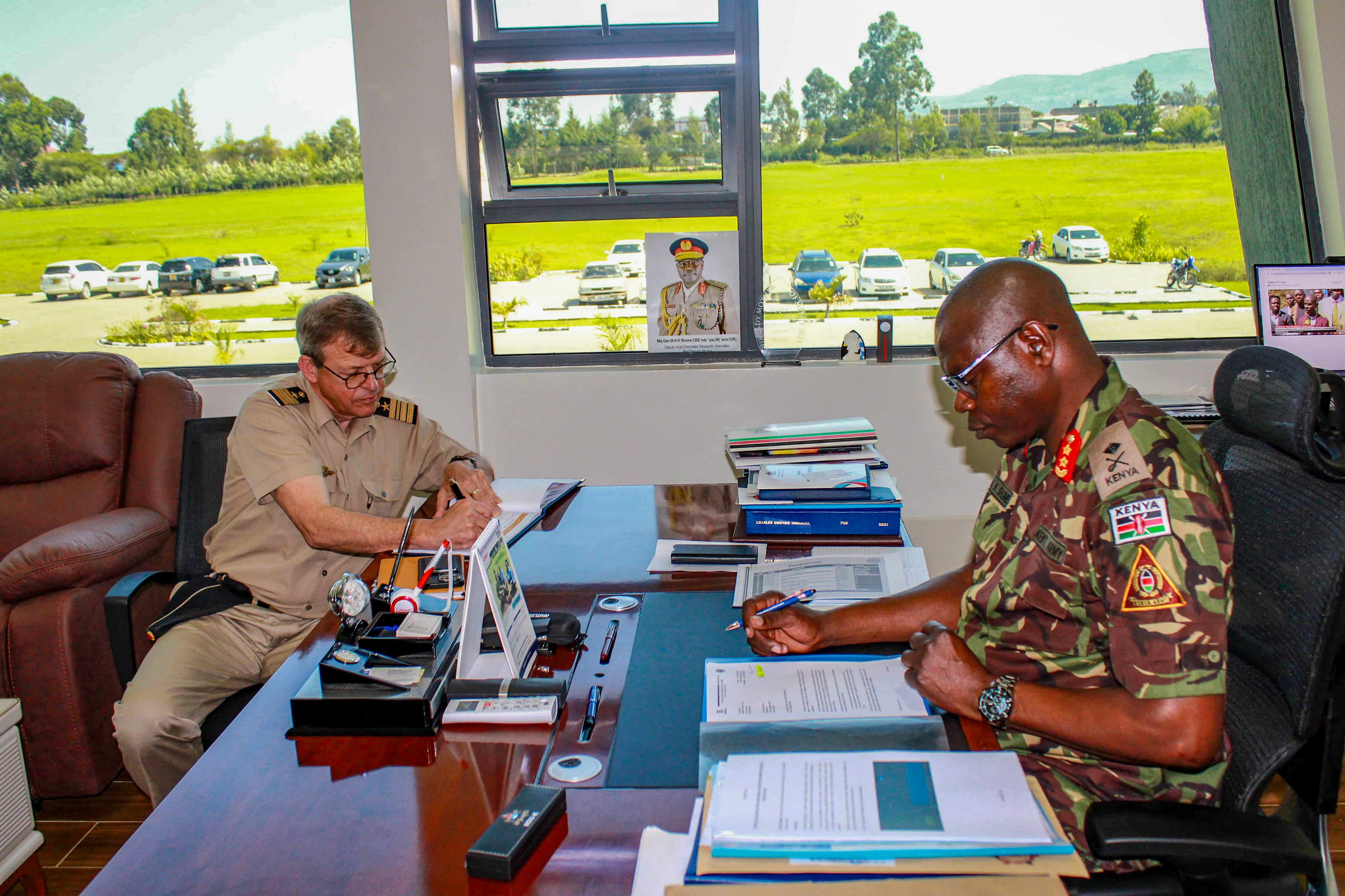 GERMAN DEFENCE ATTACHÉ VISITS NDU-K