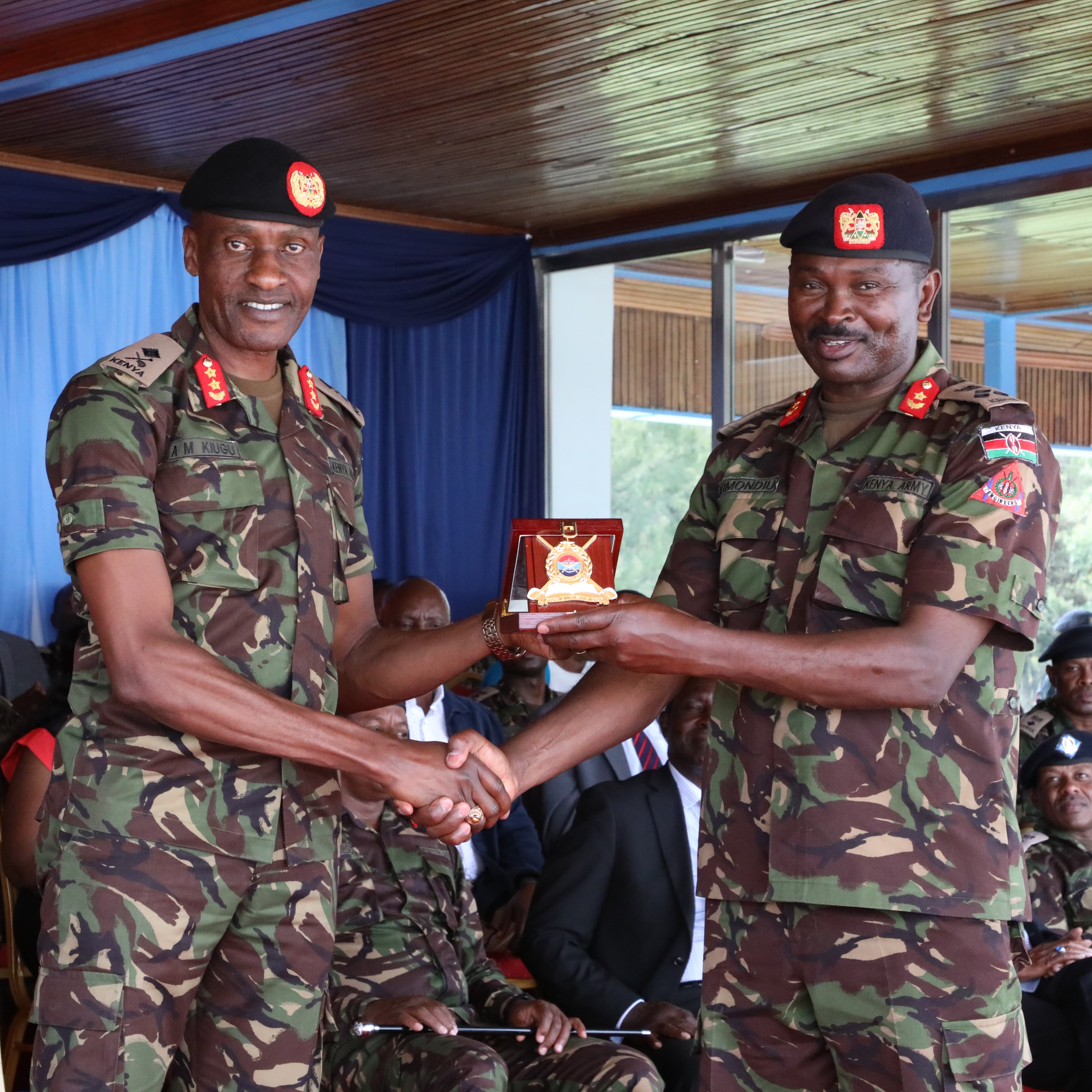 COMMANDANT KENYA MILITARY ACADEMY HANDS OVER LEADERSHIP MANTLE 