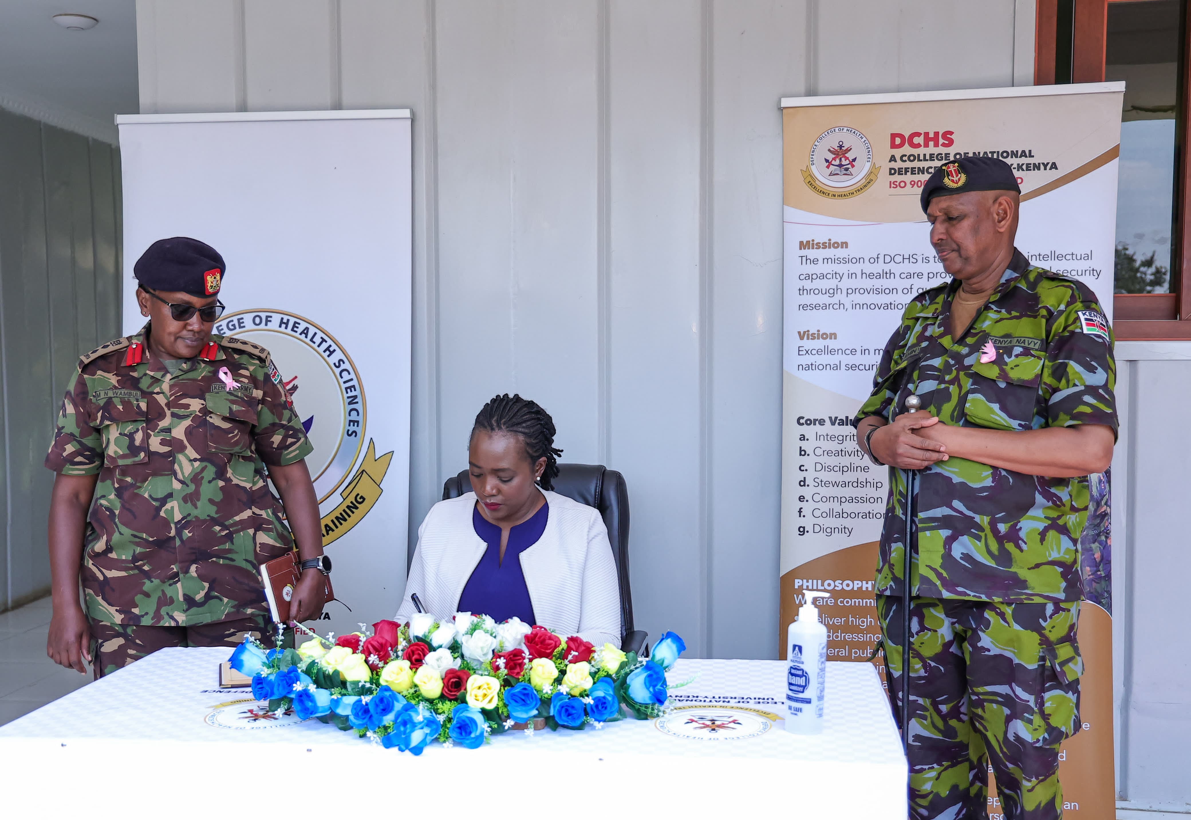 DEFENCE CS VISITS DEFENCE COLLEGE OF HEALTH SCIENCES