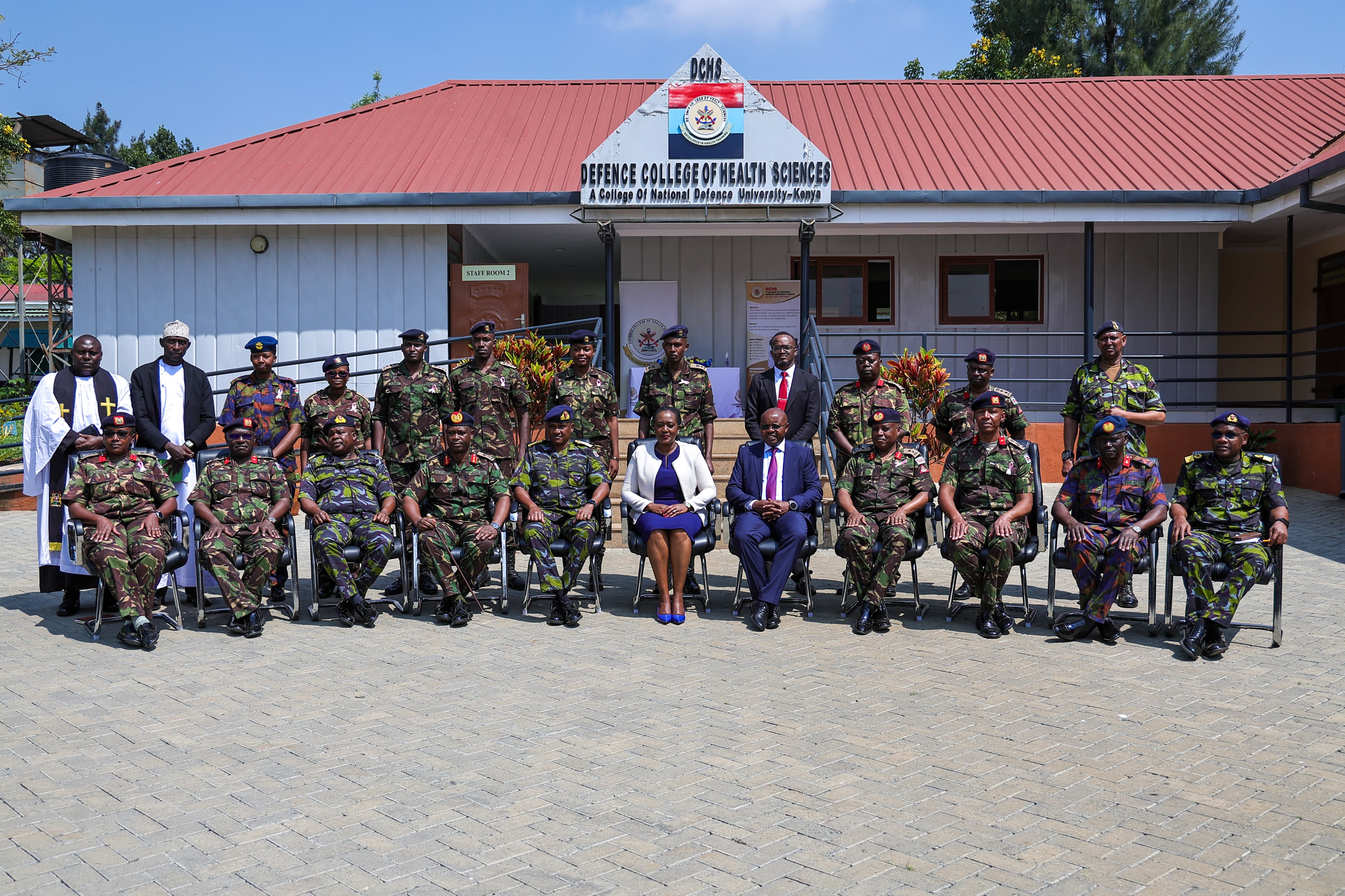 DEFENCE CS VISITS DEFENCE COLLEGE OF HEALTH SCIENCES