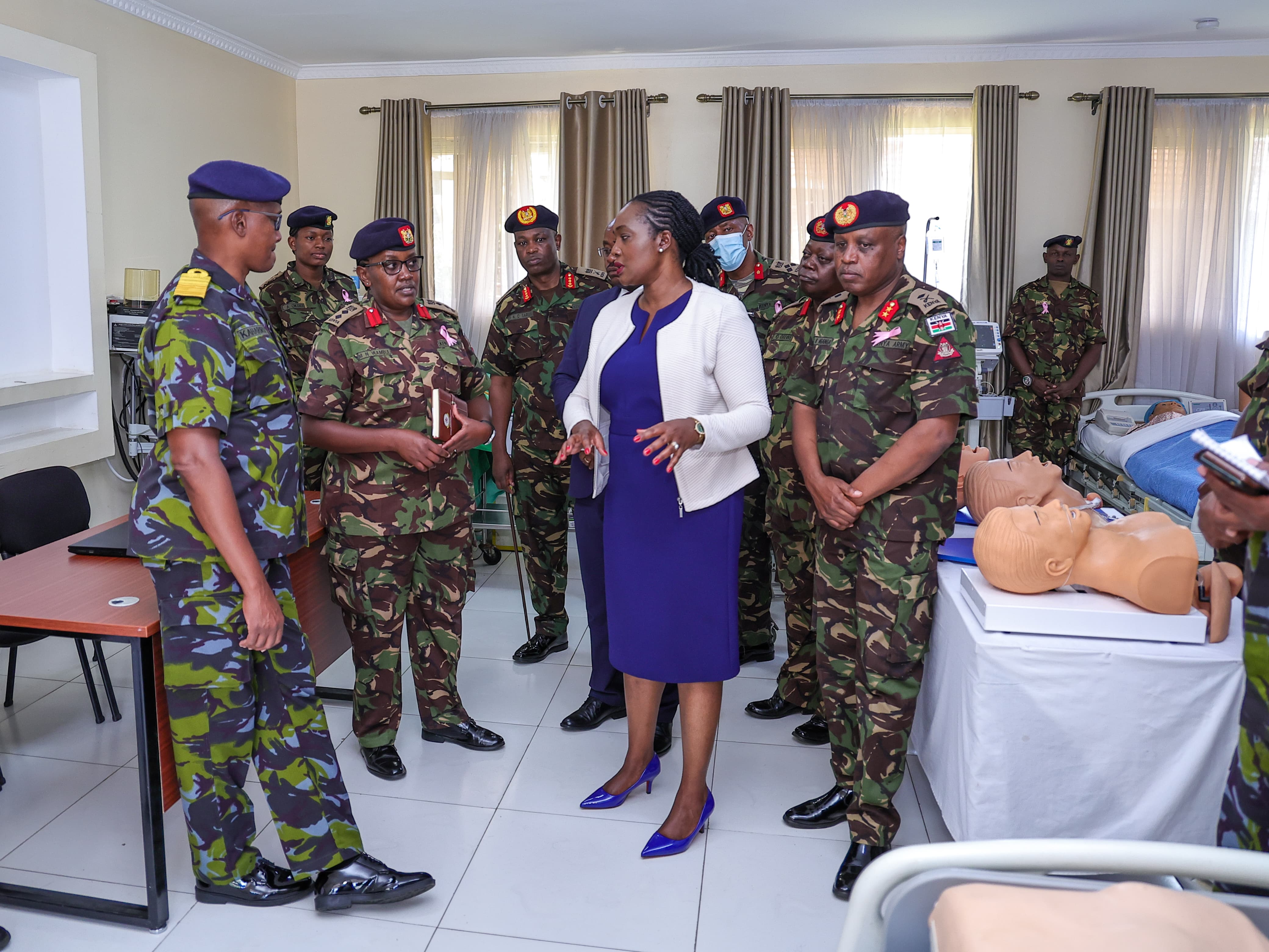 DEFENCE CS VISITS DEFENCE COLLEGE OF HEALTH SCIENCES