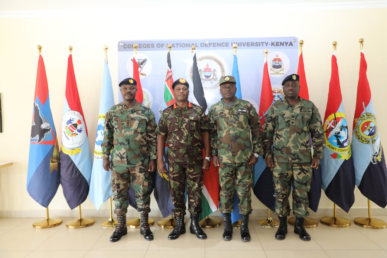 NATIONAL DEFENCE UNIVERSITY-KENYA HOSTS NATIONAL DEFENCE UNIVERSITY-GHANA 