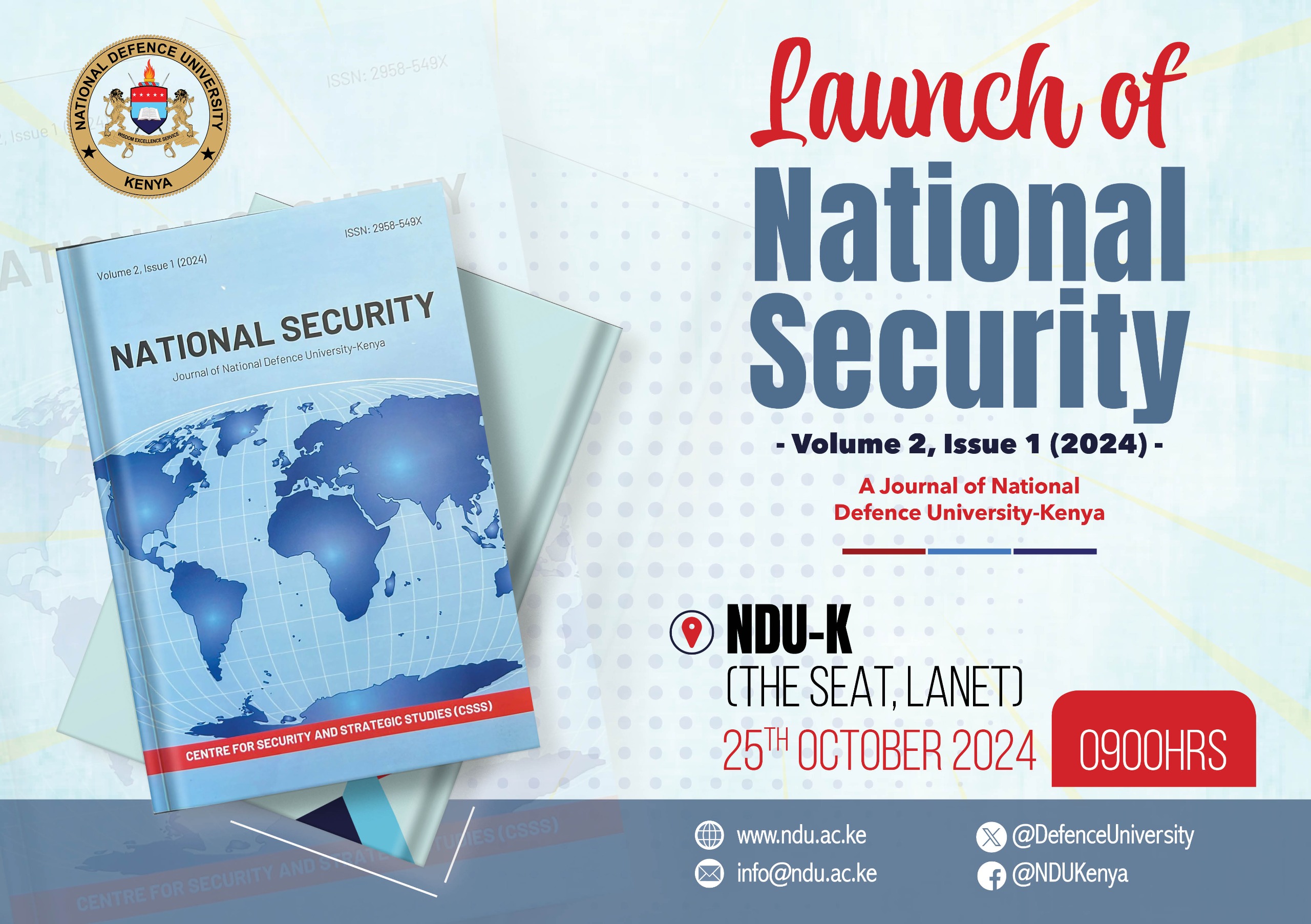 Launch of National Defence Journal Volume 2, Issue 1