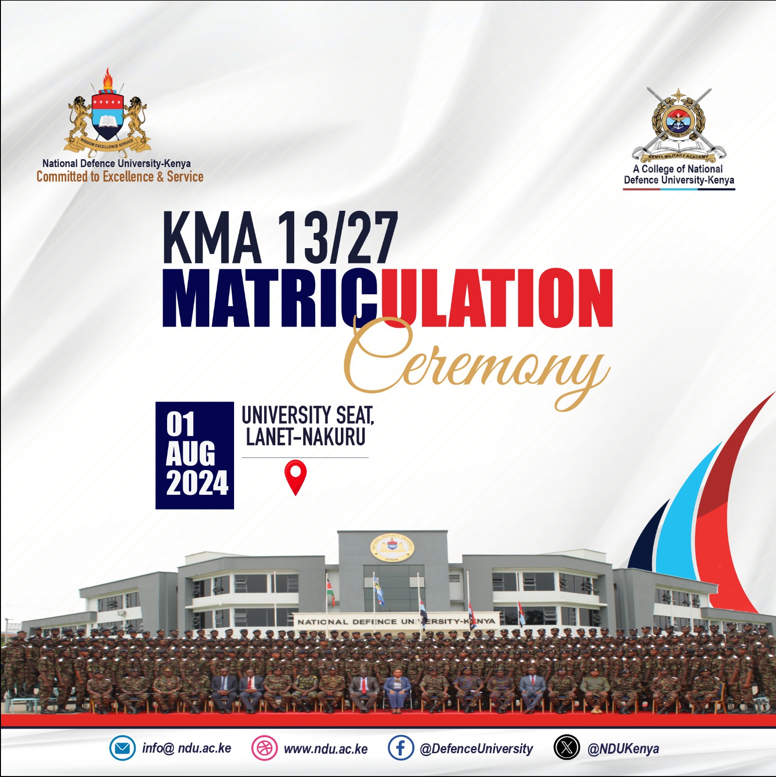 KMA 13/27 MATRICULATION CEREMONY