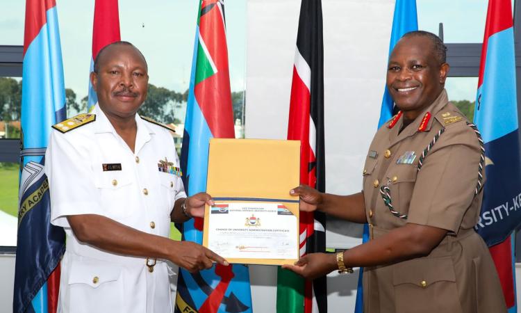 CHANGE OF GUARD CEREMONY AT NDU-K