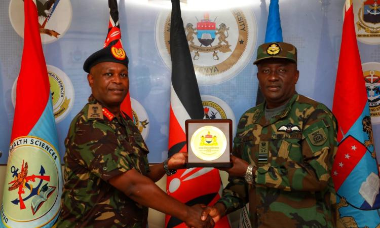 NATIONAL DEFENCE UNIVERSITY-KENYA HOSTS NATIONAL DEFENCE UNIVERSITY-GHANA 
