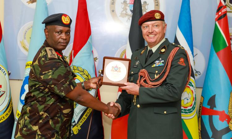 NDU-K Hosts Netherlands Defence Attaché for Strategic Dialogue on Defence, Research, and Security Studies. 