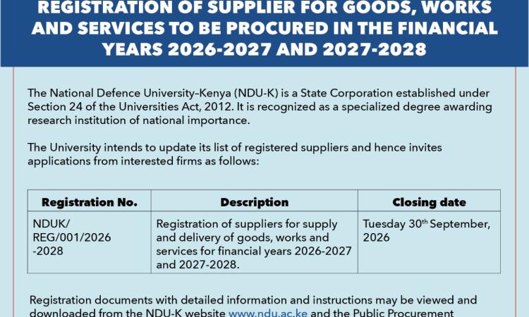 REGISTRATION OF SUPPLIER